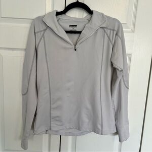 Women’s Light Grey Karbon Thermal Quarter Zip Jacket Size M